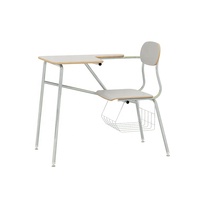 Chaise de bureau d'étudiant bon marché avec garantie de 15 ans, chaise d'entraînement moderne pour étudiants universitaires avec tablette d'écriture