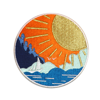 Patch brodé personnalisé à thermocoller pour vêtements, patchs de créateur