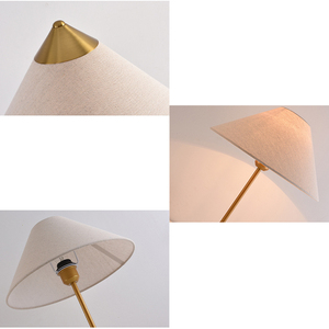 Nordic moderna semplice lampada da terra a LED cappello in lino di ferro lampada da terra <span class=keywords><strong>per</strong></span> soggiorno camera d'albergo decorazione camera degli ospiti - Product Image 6