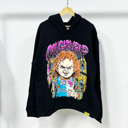 Sweat-shirt Halloween classique noir de haute qualité avec inscription « C'est beaucoup de sirop contre la toux » en avertissement, 100% coton - Product Image 4