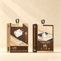 Maßgefertigte Luxus-Kartonverpackung Faltbare Display-Box Spezifikationstabelle mit Prägung für In-Ear-Kopfhörer