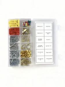 360pcs hộ gia đình phần cứng nhỏ thiết lập hợp kim kim loại cừu mắt Nail hình ảnh Móc khung Nail phụ kiện phần cứng - Product Image 2