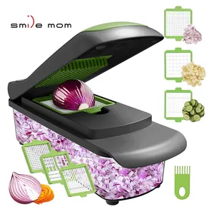 Nhà Máy Bán Buôn Phụ Kiện Nhà Bếp Đa Chức Năng Của Nhãn Hiệu Thực Phẩm Cutter Veggie Hành Tây Chopper Mandoline Slicer Nhựa Rau