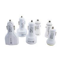 PD 25W Adaptor Pengisi Daya Mobil Port USB Ganda Pengisian Cepat QC 3.0 dengan Remote Control Pemancar FM Universal untuk Beberapa Ponsel