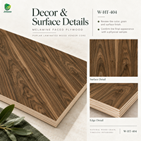 Panneaux muraux en contreplaqué recouvert de placage noyer cacao foncé Jinbase W-HT-404, qualité E0, 1220x2440mm, noyau en mousse, bois de noyer.