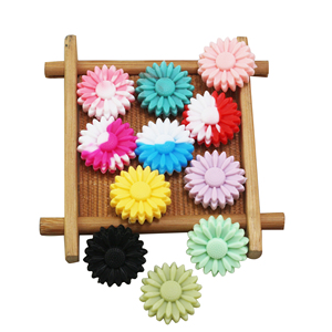 Perles Lumineuses Souples de Qualité Alimentaire en Silicone, Forme Tournesol, Effet Phosphorescent, Vente Chaude - Product Image 2
