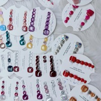 Uñas Postizas Hechas a Mano en Tamaños S/M/L, Estilo Aleatorio, Diseños Personalizados para Uñas de los Dedos, Oferta por Tiempo Limitado