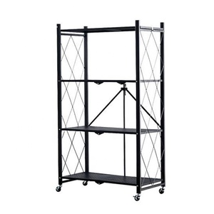 Étagères de rangement à roulettes pliantes pliables à 3/<span class=keywords><strong>4</strong></span>/5 étagères robustes pour garage cuisine boulangers placard support pliable - Product Image 1