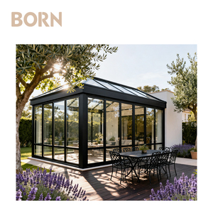 Ad alta resistenza resistente al vento in alluminio Sunroom <span class=keywords><strong>giardino</strong></span> casa Mini serra per vivaio - Product Image 5