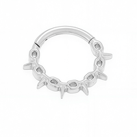 Anneau segmenté en titane G23 YW en gros, anneau de nez, piercing, anneau d'oreille hélix, boucles d'oreilles pour fête