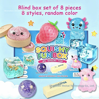 Jouets Squishy 2026 : Kit Boîte Calendrier de l'Avent en Forme de Boule, Jouet de Décompression à Presser au Sucre de Malt, Boîte Amusante Squishy