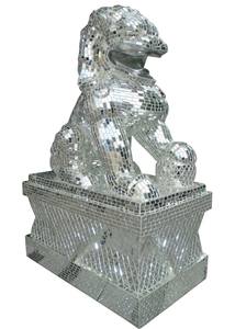 Personnalisé Grand <span class=keywords><strong>Miroir</strong></span> <span class=keywords><strong>Feng</strong></span> <span class=keywords><strong>Shui</strong></span> Résine Art Maison Hôtel Jardin <span class=keywords><strong>Entrée</strong></span> Décor Mosaïque Chinois Gardien Lion Sculpture - Product Image 2