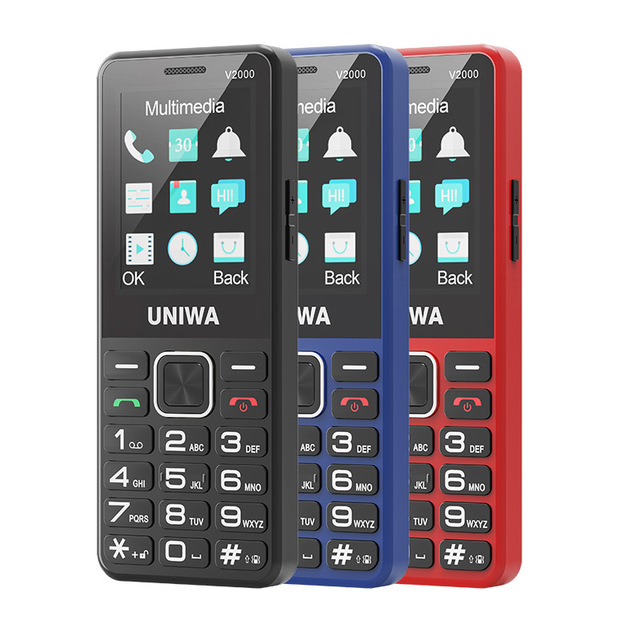 UNIWA V2000 4G Senior Keypad Phone 2.4 Inch IPS SOS Button 1700mAh Dual SIM