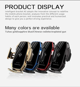 Smart <strong>Wireless</strong> <strong>Car</strong> <strong>Charger</strong> A5 Infrared Auto-sens Air Vent Mount Automatic Clamping <strong>Simple</strong> <strong>Fast</strong> <strong>Wireless</strong> <strong>Car</strong> <strong>Charger</strong> - Product Image 6