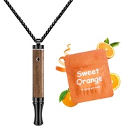 Dispositif inhalateur aromatique pour arrêter de fumer, aide à la respiration et à la méditation, collier diffuseur d'arômes