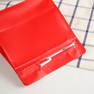 Sacs à café réutilisables en plastique <span class=keywords><strong>de</strong></span> qualité alimentaire avec fermeture éclair latérale, fond plat et valve, 250g, 500g, 1000g, en stock usine - Product Image 5