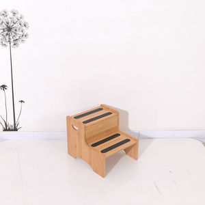 Sgabello in Bambù dal Design Moderno, Robusto per Bambini, Torre di Apprendimento Antiscivolo, per Bagno, Ecologico - Product Image 3