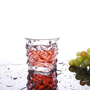 <span class=keywords><strong>Verre</strong></span> à vin <span class=keywords><strong>Vintage</strong></span> de luxe en cristal carré de 10oz 300ml pour la bière, l'alcool, le Whisky, le rame - Product Image 3