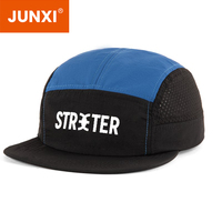 Casquettes de course et de camping 5 panneaux en tissu nylon imperméable à bord souple, séchage rapide, en polyester, non structurées, pour le sport et le trail