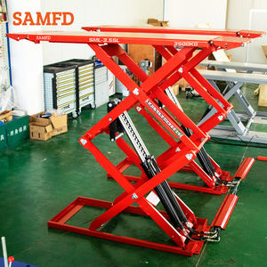 Elevador de Tijera Hidráulico de Seguridad SAMFD CE, Ultrafino, Elevación Completa, Capacidad de 3500 kg, Altura de Elevación de 70.87 Pulgadas - Product Image 5