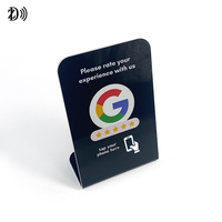 Support NFC personnalisé 13.56MHz Affichage de la table d'examen Google Carte NFC en PVC