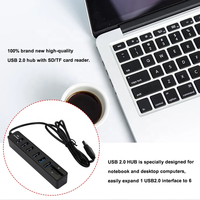 Adaptateur de bureau pour ordinateur portable, hub usb 4 en 1, HUB USB 2.0 externe, chargeur de répartiteur USB à 4 ports pour ordinateur portable