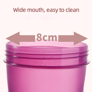 カスタムロゴ 600ml プラスチック製 ジム用ウォーターボトル 直飲み フィットネス プロテインパウダーシェイカーボトル 旅行・熱湯対応 - Product Image 3