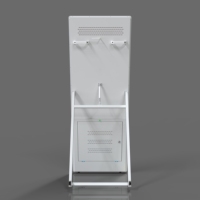 Bigbull Totem interactif LCD 4K de 49 pouces, tactile, mobile, sur pied, pour publicité intérieure, avec support et roulettes, système Android