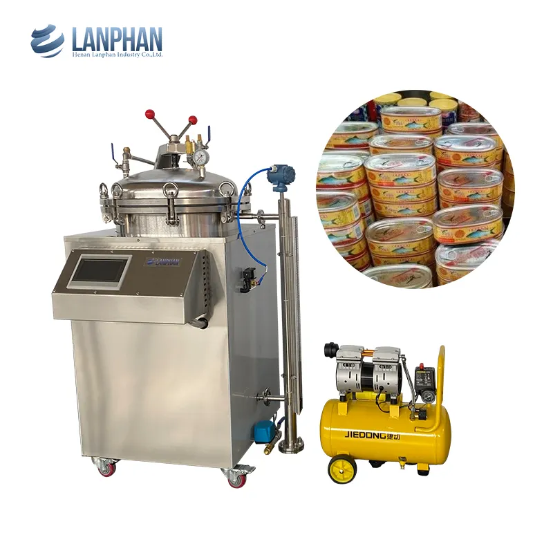 Automatic water bath retort machine / food autoclave sterilizer for meat / milk / vegetable / fruit pouch / cans