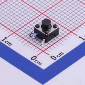 UK-B0206G43-SPJZ25Y Tactile Switch SMD-4P,4.5x4.5mm Switch Single Pole Single Throw Round Button 2.5N Vertical Mount - Product Image 1