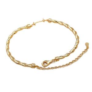 DIY Style Through Hole <b>Beaded</b> <b>Bracelet</b> for Women S925 <b>Silver</b> Smooth Surface Versatile Simple Design for Fried Dough Twists - Product Image 5