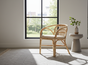 Fauteuil en rotin Dolvio Skin, design moderne, confortable et élégant, pour salon extérieur, artisanal, durable, pour maison, appartement, hôtel - Product Image 4