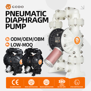 ปั๊มน้ำเสียแบบพกพา GODO BFQ-25S ชนิดแซนด์ไพเพอร์  วัสดุ PP ทนการกัดกร่อน  ไดอะแฟรมลม - Product Image 1