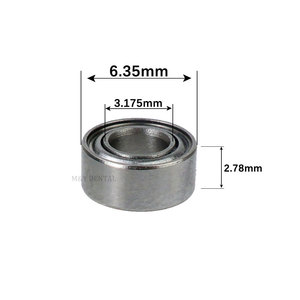 Repuestos de cartucho de rotor de turbina Dental 3.175*6,35*2,78mm rodamiento de acero inoxidable Compatible con <span class=keywords><strong>W</strong></span> */S * Rona pieza de mano de alta velocidad - Product Image 1