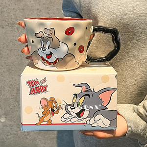 Tom and Jerry <strong>Drinkware</strong> 530ml Children's Cup Cute Ceramic Mug with Handgrip and Gift Box for Gifting and Home Use - Product Image 3