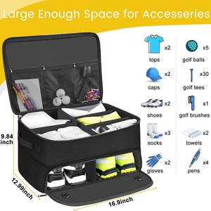 Organisateur de coffre de Golf, rangement étanche, casier de Golf pour voiture, accessoires de Golf, conception réglable à clapets - Product Image 6