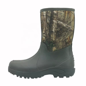 Bottes <span class=keywords><strong>de</strong></span> <span class=keywords><strong>pluie</strong></span> <span class=keywords><strong>de</strong></span> chasse mi-mollet en néoprène résistantes à l'eau, camouflage personnalisé, vente en gros YL494 pour hommes - Product Image 2