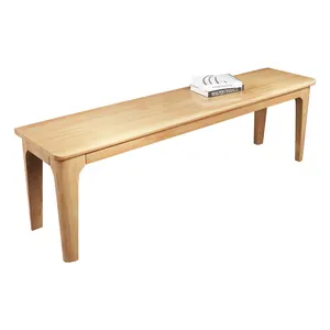 Manufacturers direct sales of all solid wood long bench living room table stool modern simple bed stool for shoe stool