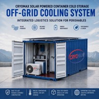 Chambre froide mobile préfabriquée à énergie solaire de qualité supérieure pour aliments et produits pharmaceutiques