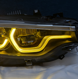 Ikon Phong Cách V2 <span class=keywords><strong>LED</strong></span> Đèn Pha Cho BMW F32 F80 F82 M3 M4 Double-Màu Sắc 6000K Mới Nâng Cấp Cao/Sương Mù Thấp Đèn Tín Hiệu - Product Image 5