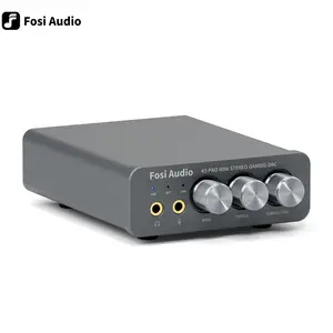 Fosi Audio K5 PRO USB Gaming DAC,พร้อมไมโครโฟนหูฟังขยายเสียง DAC ขนาดเล็กสำหรับเดสก์ท็อป PS5ลำโพงที่ใช้งาน