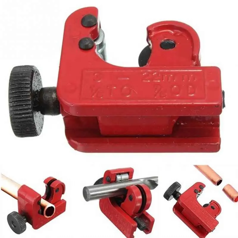 Mini Tube Cutter Zinc Alloy Tube Cutter Alat Pemotong untuk 3mm-22mm Tembaga Kuningan Aluminium Pipa Plastik ukuran kecil Red Cut