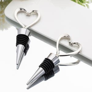 จุกปิดขวดไวน์รูปหัวใจโลหะแบบสุญญากาศสั่งทำพร้อมโลโก้ขายส่ง - Product Image 5