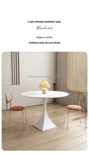 Ensemble table et chaises de salle à manger rétro français en panneaux massifs, design moderne mi-siècle Wabi-sabi, 6 places, écologique et minimaliste - Product Image 3
