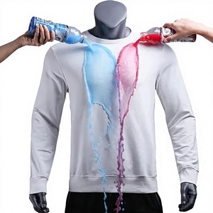 Custom Logo Printed Unisex <b>T</b>-<b>Shirts</b> 100% Cotton Solid <b>White</b> Casual <b>Long</b> <b>Sleeve</b> Regular Fit 180g Water-repellent <b>T</b>-<b>Shirt</b> - Product Image 4