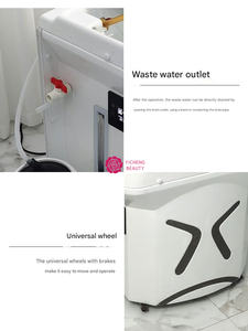 Yicheng Beauty Barato Sin plomería Tratamiento del cuero cabelludo Cabeza Spa Tanque <span class=keywords><strong>de</strong></span> agua Salón <span class=keywords><strong>de</strong></span> peluquería Lavabo para barbería - Product Image 3