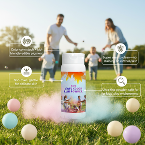 Polvo de Colores para Niños, Seguro, No Tóxico, Color Personalizado, para Edades de 5 a 7 Años, Diversión al Aire Libre - Product Image 1