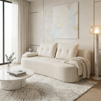Canapé modulaire moderne haut de gamme à compression, éponge haute densité, gain de place, deux places, pour villa et appartement, montage facile