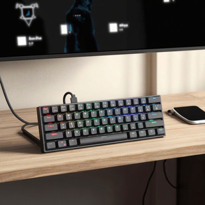 Tùy Chỉnh Hộp Quà Tặng C-Loại Giao Diện 61 Key Không Dây RGB Chơi Game Bàn Phím Cơ Khí Với Đèn Nền - Product Image 4