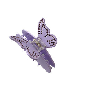 Pinces à cheveux papillon en cristal brillant à la mode coréenne outils de coiffure en plastique doux pour femmes filles coiffure à usage quotidien - Product Image 5
